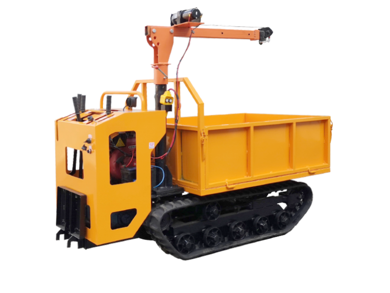 GNYS-1.0手扶加吊机履带运输车